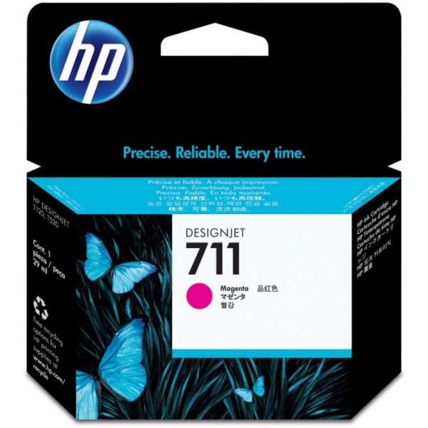 Cartus cerneala Original HP711, CZ131A Magenta, 29ml