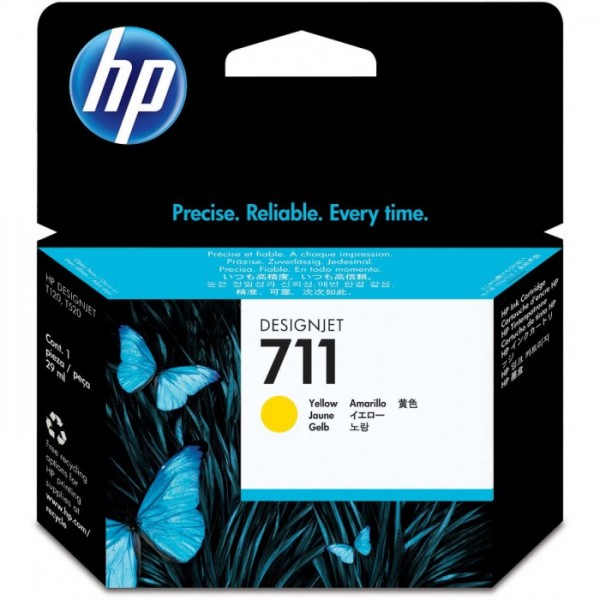 Cartus cerneala Original HP711, CZ132A Galben, 29ml