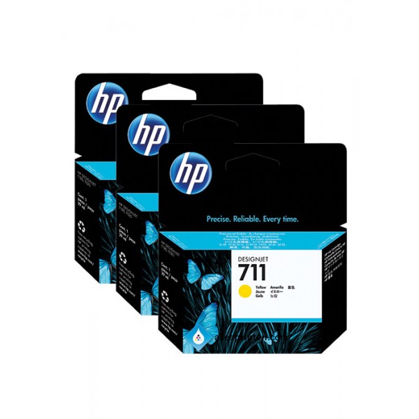 Cartus cerneala Original HP711, CZ136A Galben, 87ml