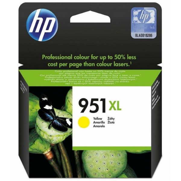 Cartus cerneala Original HP951XL, CN048AE Galben, 17ml