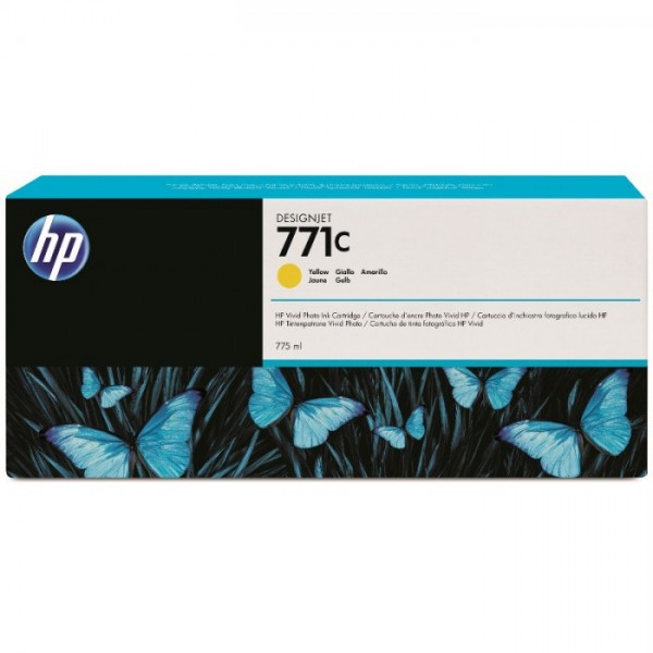 Cartus cerneala Original HP771C, B6Y10A Galben, 775ml