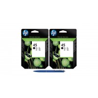 Pachet MAG4U Cartuse Cerneala Originale 2 bucati 51645AE (45) Black si Pix Schneider