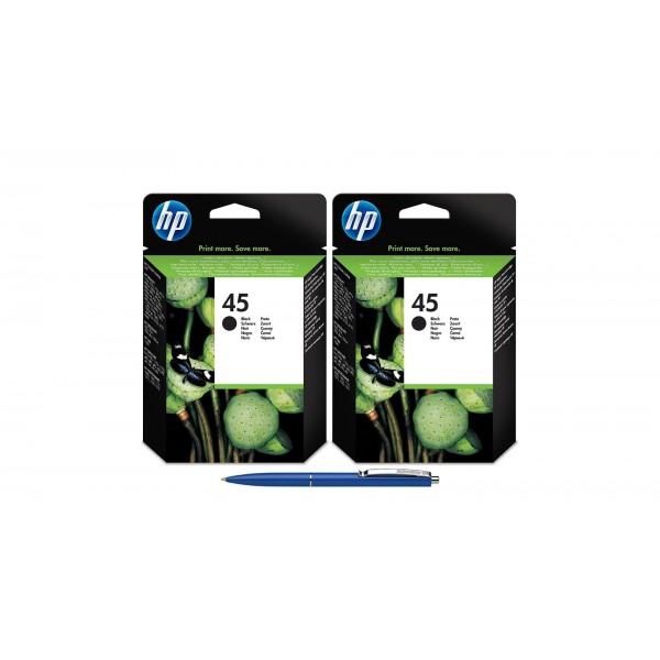 Pachet MAG4U Cartuse Cerneala Originale 2 bucati 51645AE (45) Black si Pix Schneider