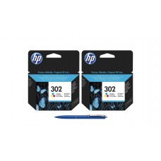 Pachet MAG4U Cartuse Cerneala Originale 2 bucati F6U65AE (302) Color si Pix Schneider