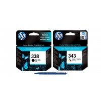 Pachet MAG4U Cartuse Cerneala Originale 2 bucati C8765EE (338) Black si Pix Schneider