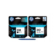 Pachet MAG4U Cartuse Cerneala Originale 2 bucati C8765EE (338) Black si Pix Schneider