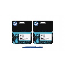 Pachet MAG4U Cartuse Cerneala Originale 2 bucati CZ129A (711) Black si Pix Schneider