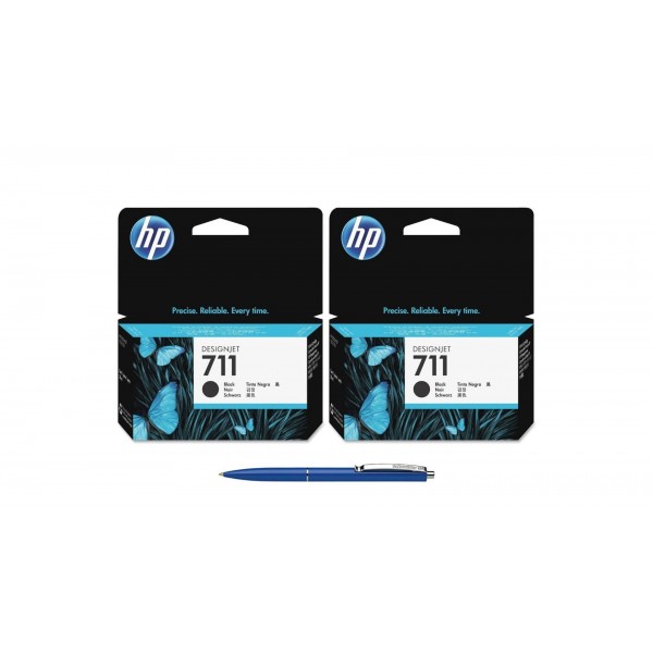 Pachet MAG4U Cartuse Cerneala Originale 2 bucati CZ129A (711) Black si Pix Schneider