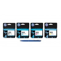 Pachet MAG4U Cartuse Cerneala Originale 1 buc T6L99AE (903) Black 1 buc T6L87AE Cyan 1 buc T6L91AE Magenta 1 buc T6L95AE Yellow si Pix Schneider