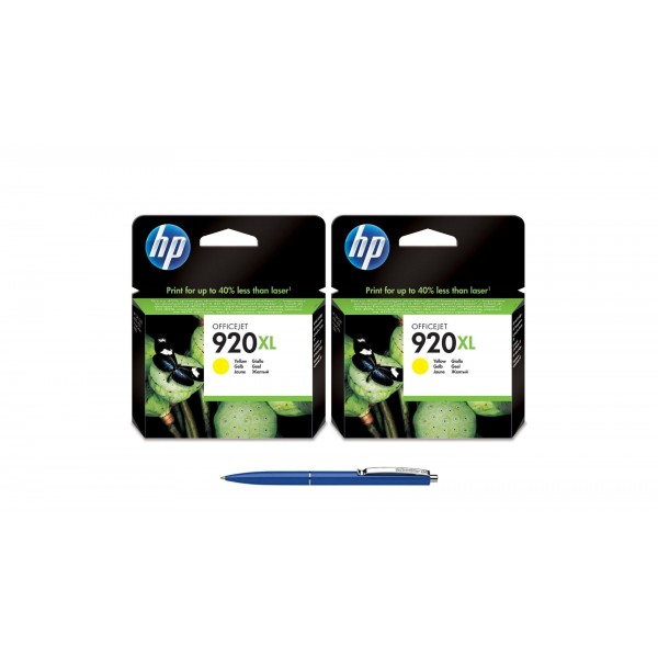 Pachet MAG4U Cartuse Cerneala Originale 2 bucati CD974AE (920XL) Yellow si Pix Schneider