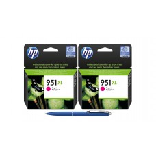 Pachet MAG4U Cartuse Cerneala Originale 2 bucati CN047AE (951XL) Magenta si Pix Schneider