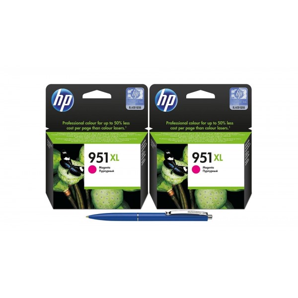 Pachet MAG4U Cartuse Cerneala Originale 2 bucati CN047AE (951XL) Magenta si Pix Schneider