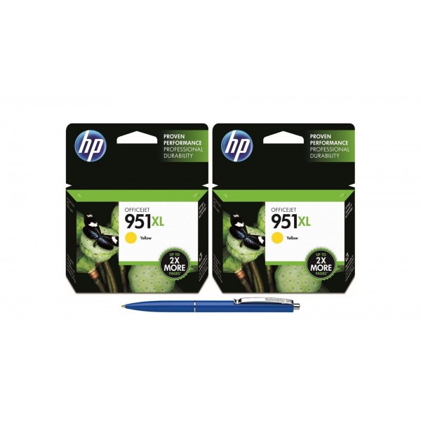 Pachet MAG4U Cartuse Cerneala Originale 2 bucati CN048AE (951XL) Yellow si Pix Schneider