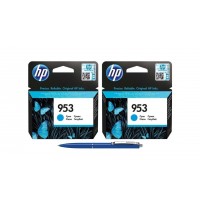 Pachet MAG4U Cartuse Cerneala Originale 2 bucati F6U12AE (953) Cyan si Pix Schneider