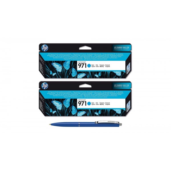 Pachet MAG4U Cartuse Cerneala Originale 2 bucati CN622AE (971) Cyan si Pix Schneider