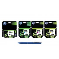 Pachet MAG4U Cartuse Cerneala Originale 1 buc CN053AE (932XL) Black 1 buc CN054AE Cyan 1 buc CN055AE Magenta 1 buc CN056AE Yellow si Pix Schneider