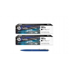 Pachet MAG4U Cartuse Cerneala Originale 2 bucati J3M71A (981A) Black si Pix Schneider