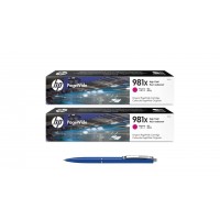 Pachet MAG4U Cartuse Cerneala Originale 2 bucati L0R10A (981X) Magenta si Pix Schneider
