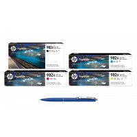 Pachet MAG4U Cartuse Cerneala Originale 1 buc T0B30A (982X) Black 1 buc T0B27A Cyan 1 buc T0B28A Magenta 1 buc T0B29A Yellow si Pix Schneider