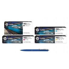 Pachet MAG4U Cartuse Cerneala Originale 1 buc T0B30A (982X) Black 1 buc T0B27A Cyan 1 buc T0B28A Magenta 1 buc T0B29A Yellow si Pix Schneider