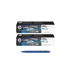 Pachet MAG4U Cartuse Cerneala Originale 2 bucati M0J90AE (991X) Cyan si Pix Schneider