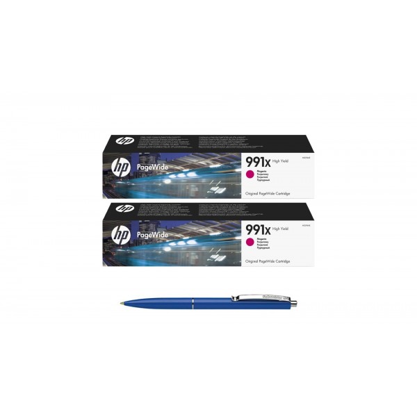 Pachet MAG4U Cartuse Cerneala Originale 2 bucati M0J94AE (991X) Magenta si Pix Schneider