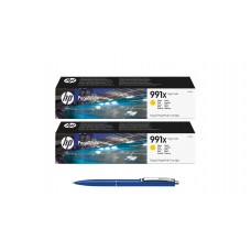 Pachet MAG4U Cartuse Cerneala Originale 2 bucati M0J98AE (991X) Yellow si Pix Schneider