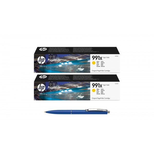 Pachet MAG4U Cartuse Cerneala Originale 2 bucati M0J98AE (991X) Yellow si Pix Schneider