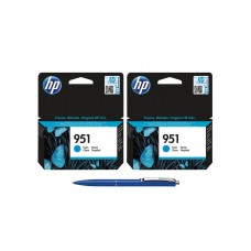 Pachet MAG4U Cartuse Cerneala Originale 2 bucati CN050AE (951) Cyan si Pix Schneider