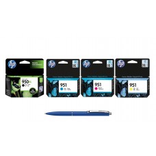 Pachet MAG4U Cartuse Cerneala Originale 1 buc CN045AE (950XL) Black 1 buc CN050AE Cyan 1 buc CN051AE Magenta 1 buc CN052AE Yellow si Pix Schneider