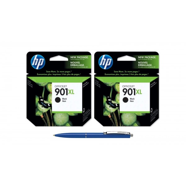 Pachet MAG4U Cartuse Cerneala Originale 2 bucati CC654AE (901XL) Black si Pix Schneider