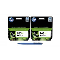 Pachet MAG4U Cartuse Cerneala Originale 2 bucati 3JA30AE (963XL) Black si Pix Schneider