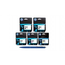 Pachet MAG4U Cartuse Cerneala Originale 5 bucati CB316EE Black si CB316EE Black si CB318EE Cyan si CB319EE Magenta si CB320EE Yellow si Pix Schneider