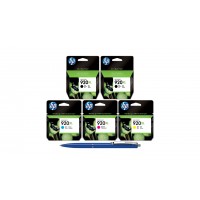 Pachet MAG4U Cartuse Cerneala Originale 5 bucati CD975AE Black si CD975AE Black si CD972AE Cyan si CD973AE Magenta si CD974AE Yellow si Pix Schneider