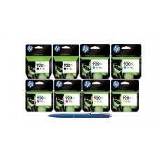 Pachet MAG4U Cartuse Cerneala Originale 2X CD975AE (920XL) Black, 2X CD972AE (920XL) Cyan, 2X CD973AE (920XL) Magenta, CD974AE (920XL) Yellow si Pix Schneider