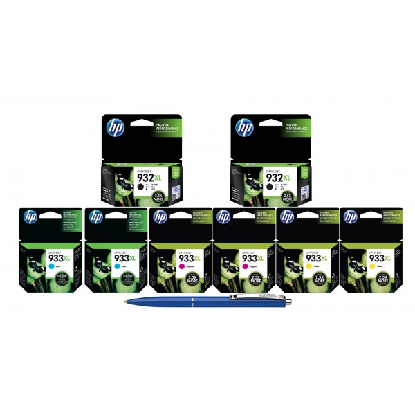 Pachet MAG4U Cartuse Cerneala Originale 2X CN053AE (932XL) Black, 2X CN054AE (933XL) Cyan, 2X CN055AE (933XL) Magenta, CN056AE (933XL) Yellow si Pix Schneider