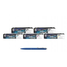 Pachet MAG4U Cartuse Cerneala Originale 5 bucati J3M71A Black si J3M71A Black si J3M68A Cyan si J3M69A Magenta si J3M70A Yellow si Pix Schneider