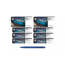 Pachet MAG4U Cartuse Cerneala Originale 2X T0B30A (982X) Black, 2X T0B27A (982X) Cyan, 2X T0B28A (982X) Magenta, T0B29A (982X) Yellow si Pix Schneider