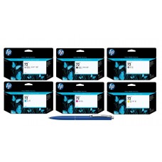 Pachet MAG4U Cartuse Cerneala Originale 6 bucati C9370A (72) Photo Black C9403A (72) Mat Black C9374A (72) Gray C9371A (72) Cyan C9372A (72) Magenta C9373A (72) Yellow si Pix Schneider