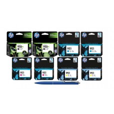 Pachet MAG4U Cartuse Cerneala Originale 2X CN045AE (950XL) Black, 2X CN050AE (951) Cyan, 2X CN051AE (951) Magenta, CN052AE (951) Yellow si Pix Schneider