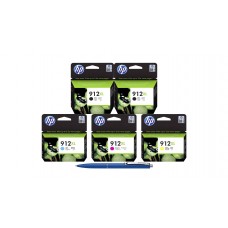 Pachet MAG4U Cartuse Cerneala Originale 5 bucati 3YL84AE Black si 3YL84AE Black si 3YL81AE Cyan si 3YL82AE Magenta si 3YL83AE Yellow si Pix Schneider