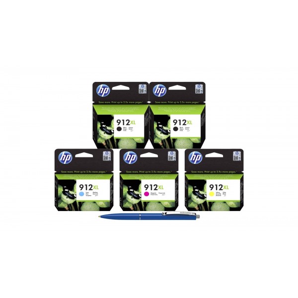 Pachet MAG4U Cartuse Cerneala Originale 5 bucati 3YL84AE Black si 3YL84AE Black si 3YL81AE Cyan si 3YL82AE Magenta si 3YL83AE Yellow si Pix Schneider