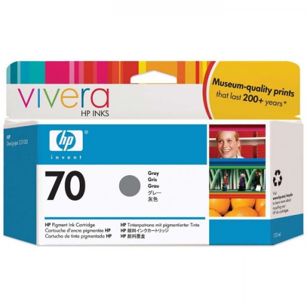 Cartus cerneala Original HP70, C9450A Gri, 130ml