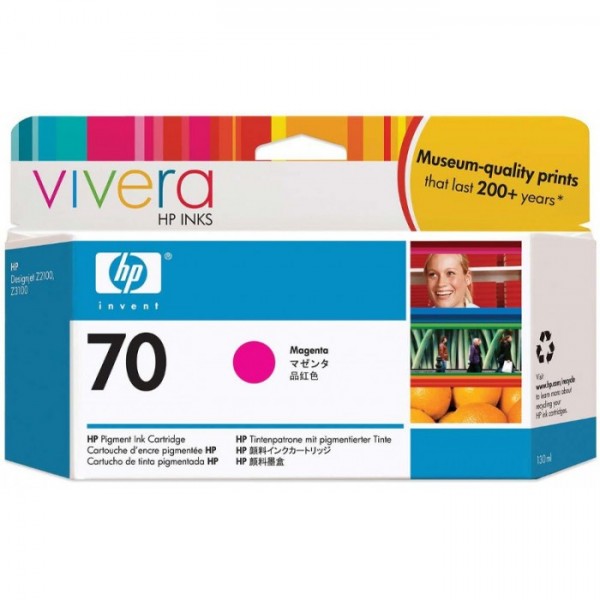 Cartus cerneala Original HP70, C9453A Magenta, 130ml