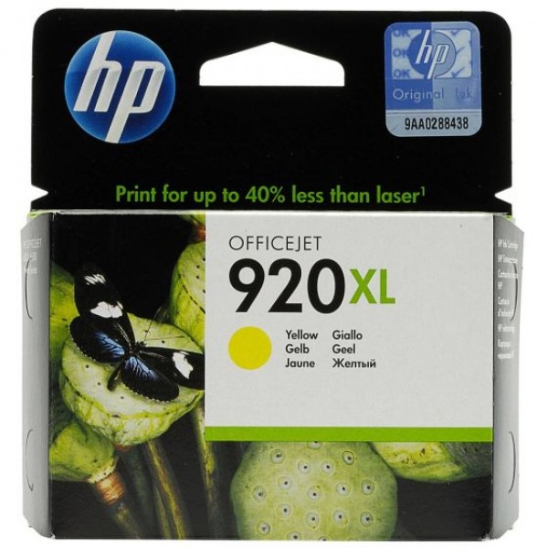 Cartus cerneala Original HP920XL, CD974AE Galben, 6ml