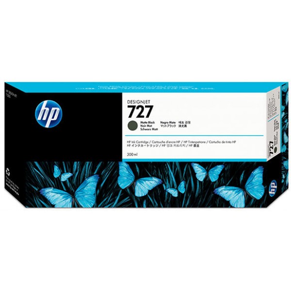 Cartus cerneala Original HP727, C1Q12A Negru mat, 300ml