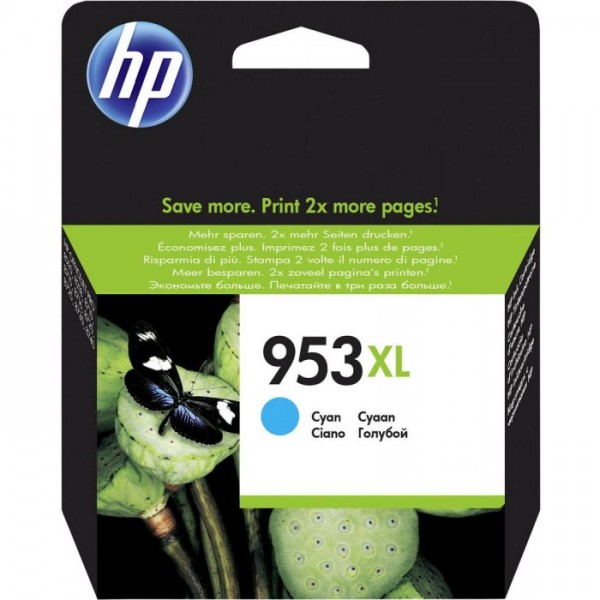 Cartus cerneala Original HP953XL, F6U16AE Cyan, 18ml