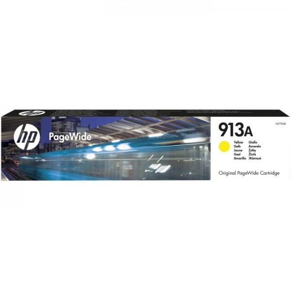 Cartus cerneala Original HP913A, F6T79AE Galben, 38ml