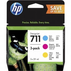 Set Cartuse Cerneala Original HP (711) P2V32A Color 87ml