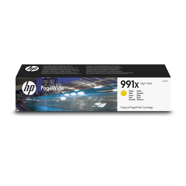 Cartus cerneala Original HP991X, M0J98AE Galben, 182ml